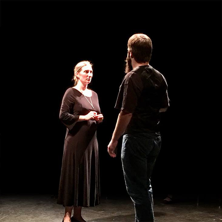 Stephanie Burrough and Andy Curtiss in All's Well