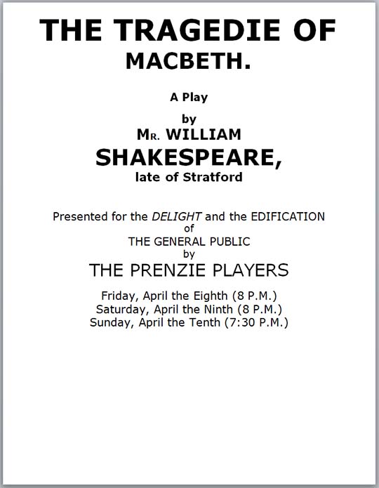 Macbeth program